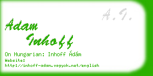 adam inhoff business card